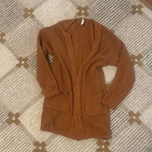 Pinkblush Warm Brown Knit Cardigan